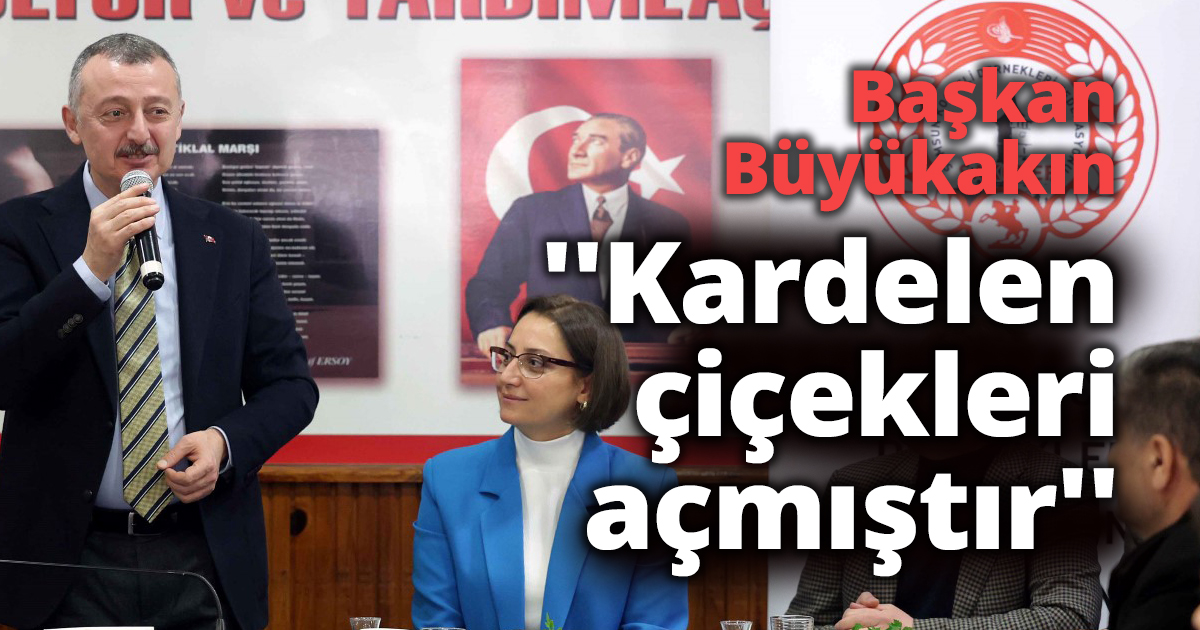 Başkan Büyükakın ''Kardelen çiçekleri açmıştır''