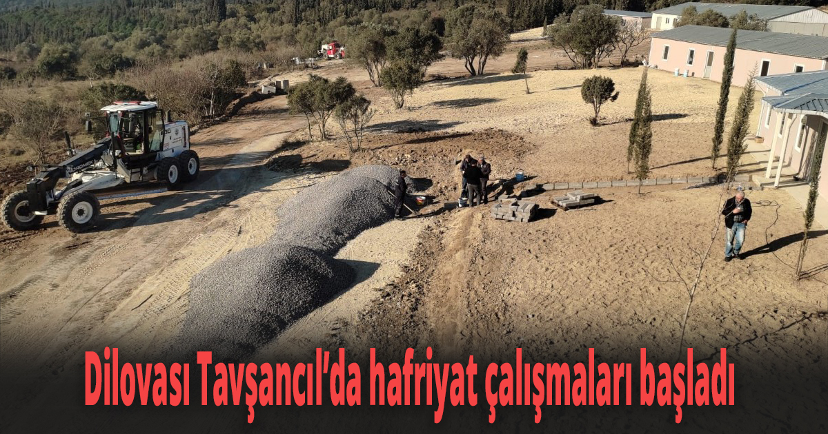 Dilovası Tavşancıl’da hafriyat çalışmaları başladı