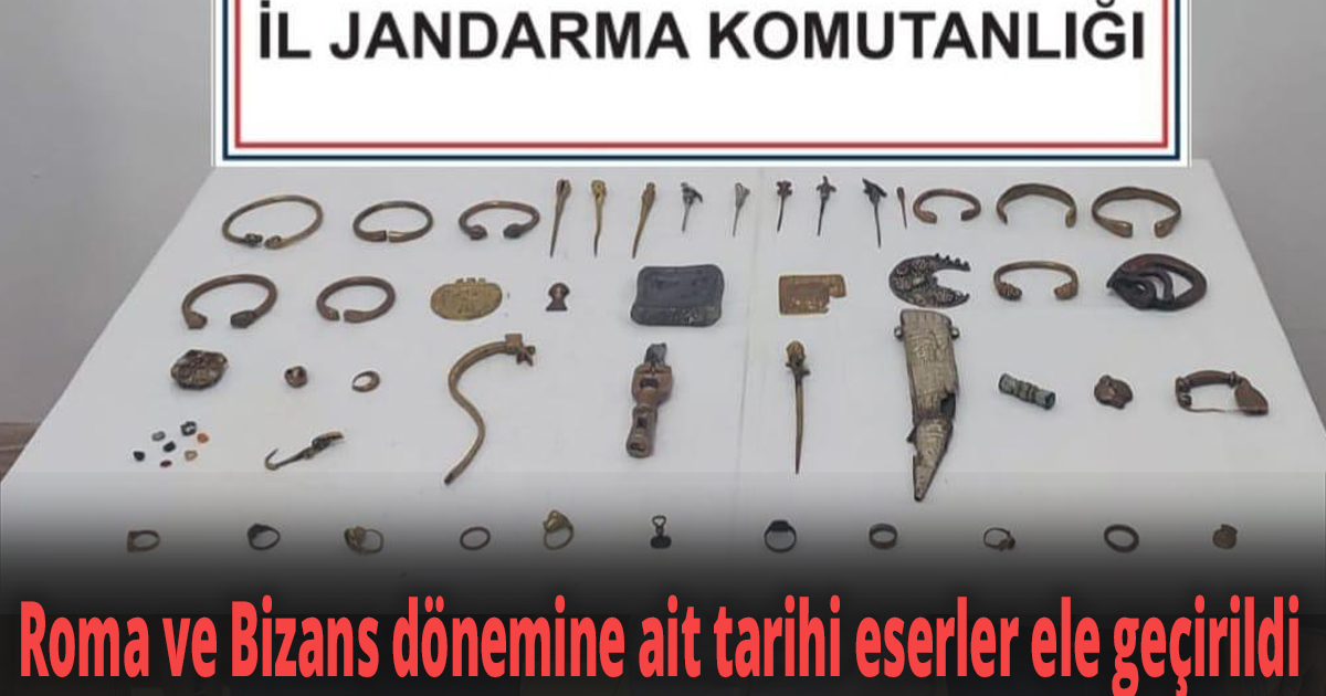 Jandarma ekipleri Tarihi eser kaçakçılarını yakaladı