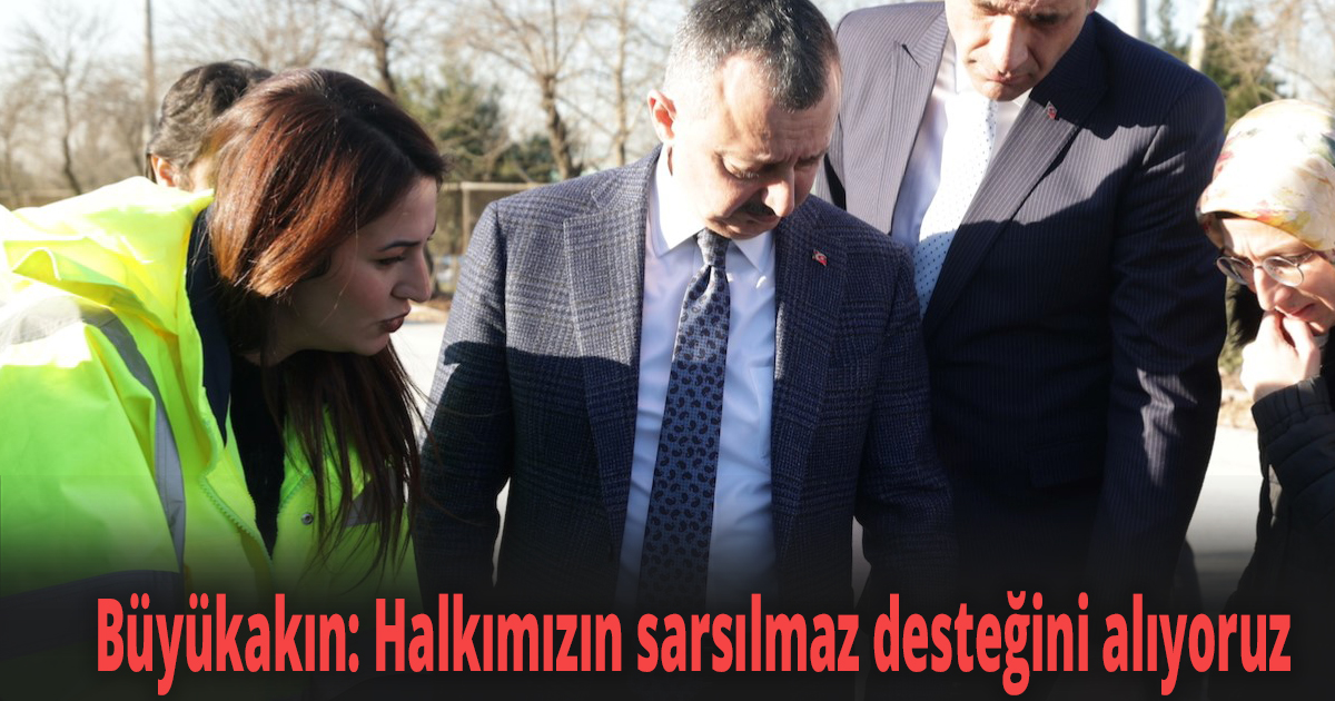 Başkan Büyükakın: Halkımızın sarsılmaz desteğini alıyoruz