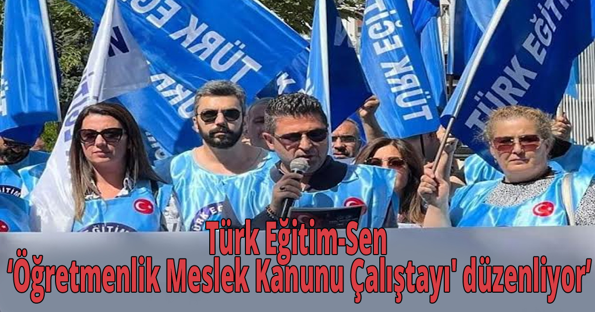 Türk Eğitim-Sen' Öğretmenlik Meslek Kanunu Çalıştayı' düzenliyor'