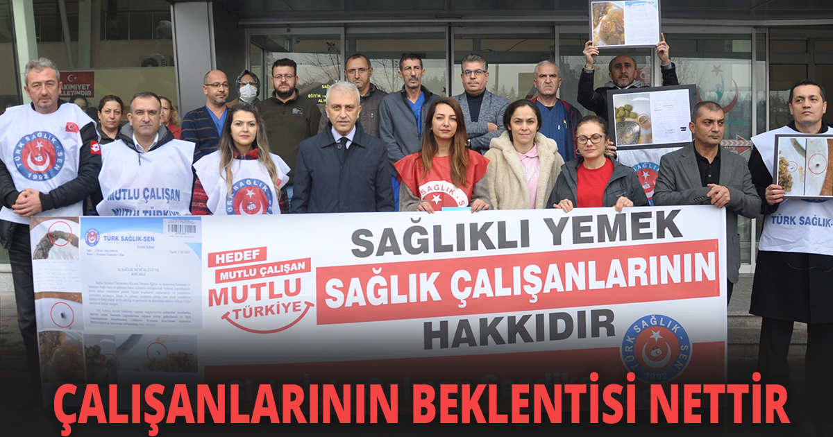 SAĞLIKLI YEMEK SAĞLIK ÇALIŞANLARININ HAKKIDIR.