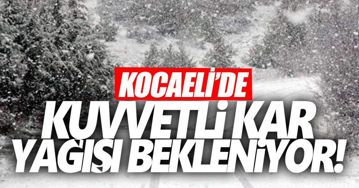 Kuvvetli kar yağışına dikkat