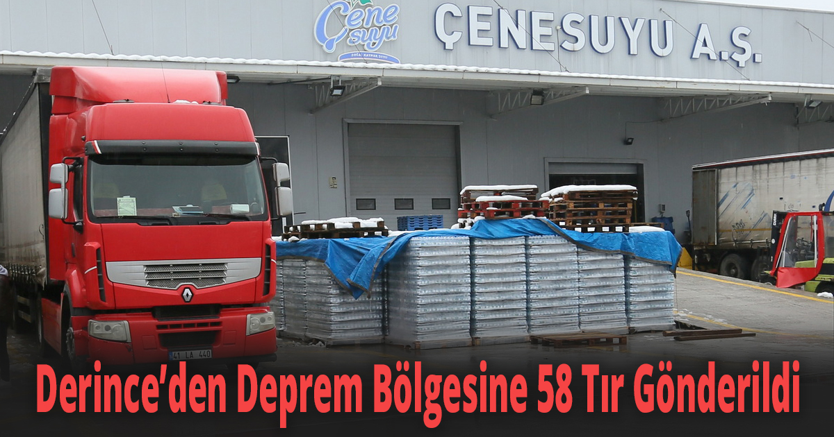 Derince’den Deprem Bölgesine 58 Tır Gönderildi
