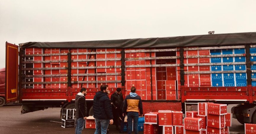 Milyonlarca boş makoron ele geçirildi