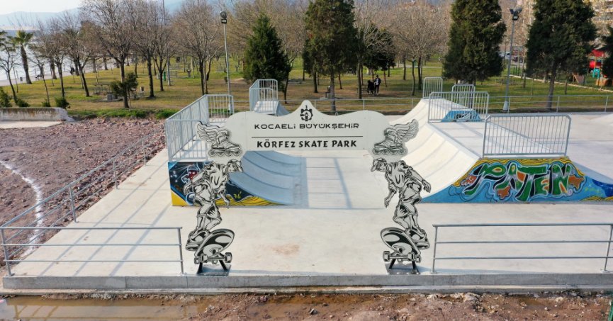 Gençlerin heyecanla beklediği kaykay pisti tamamlandı