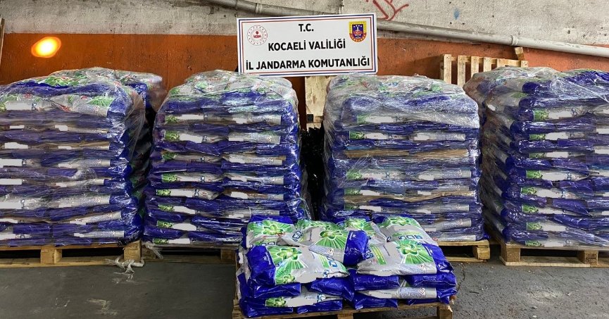 8 ton sahte deterjan ele geçirildi