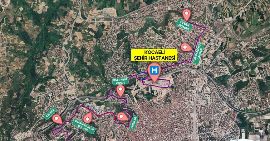 Şehir Hastanesi için 8 yeni hat kurdu, 6 hatta ise düzenleme yapıldı