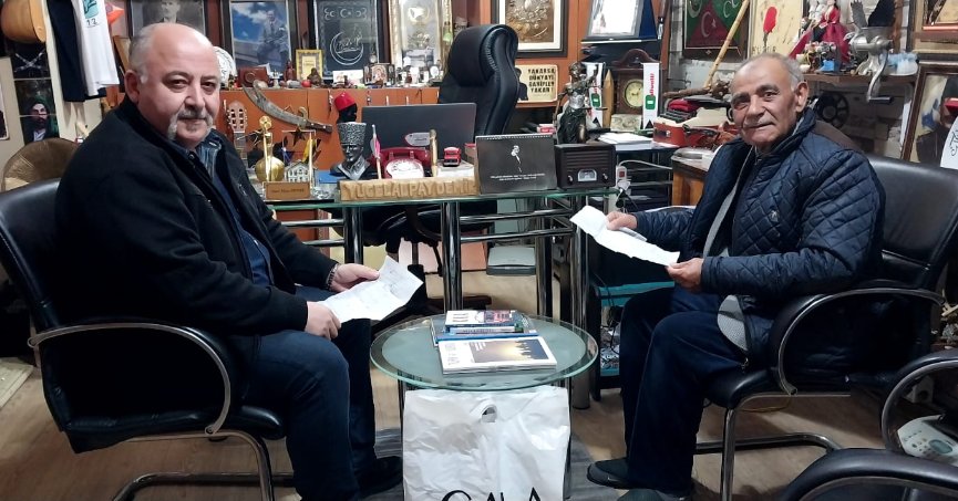 DEPREMZEDE ŞAİR’DEN MİLLİ KURULUŞLARA TEŞEKKÜR ZİYARETİ