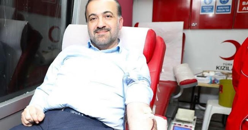 Ak parti il başkanı Talus'tan kan bağışı