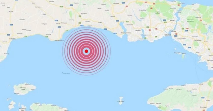 Marmara denizi'nde deprem