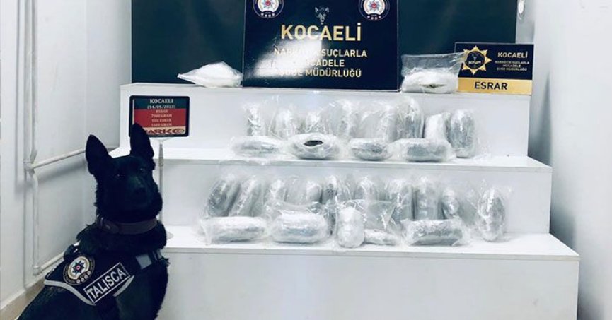  9 bin 500 gram uyuşturucu madde yakalandı