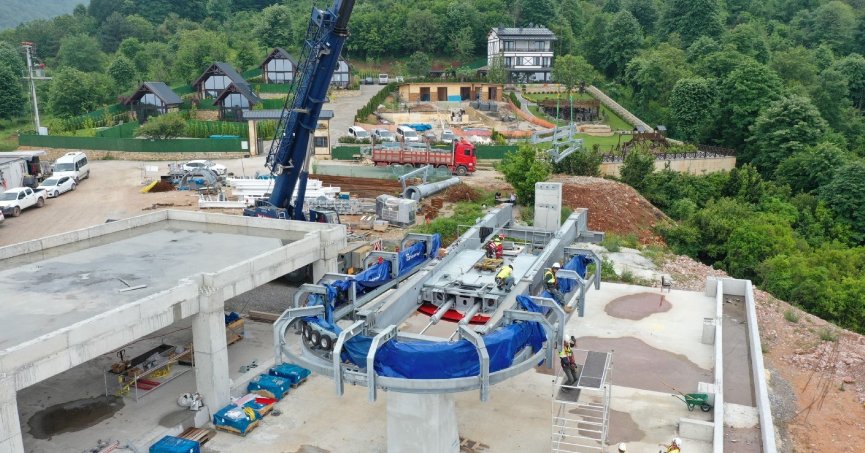 Teleferik’te Derbent İstasyonu tamam