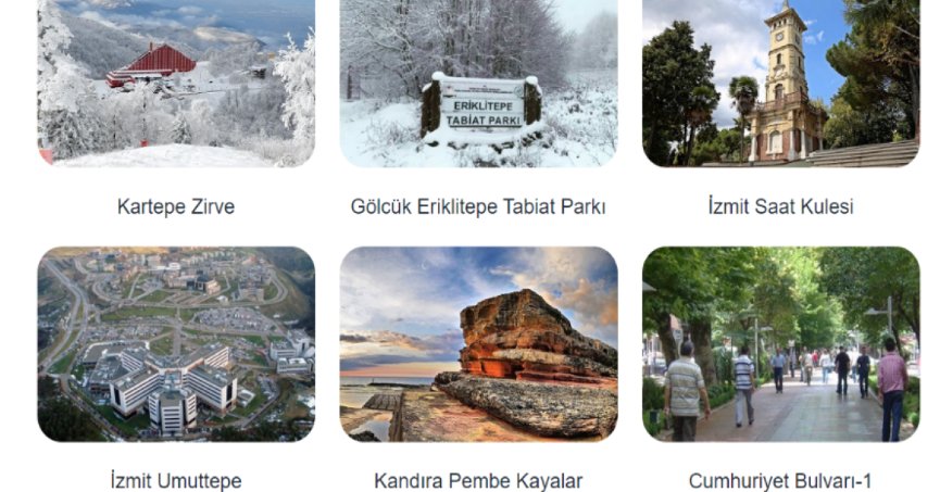 Kocaeli’nin turistik mekanları cepte