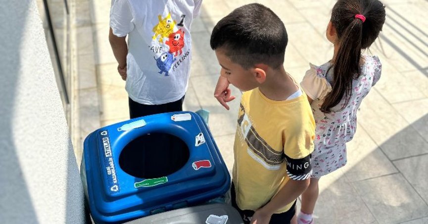 Dilovalı çocuklara sıfır atık eğitimi