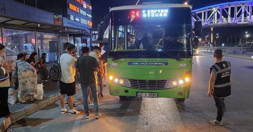 Büyükşehir’den toplu taşıma araçlarına denetim