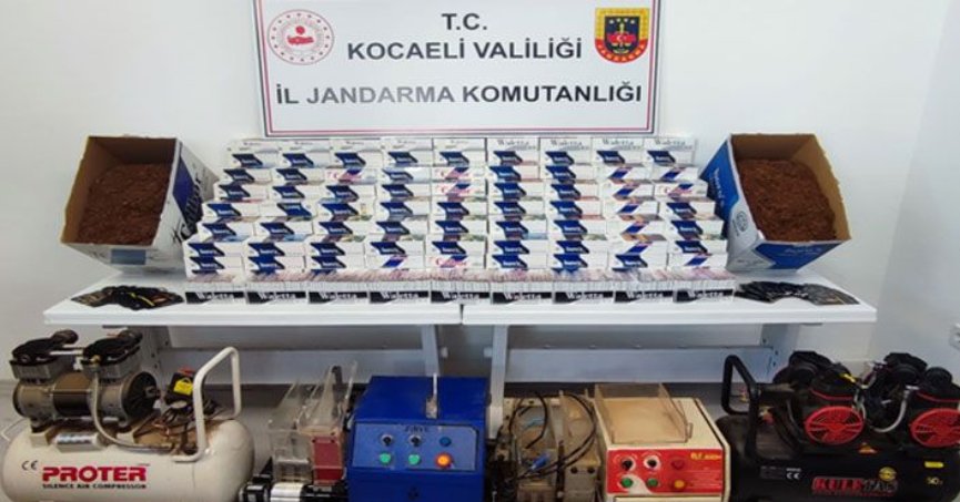 İzmit'de 53 bin 380 makaron ele geçirildi