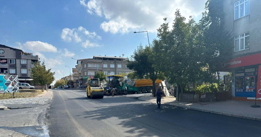 Darıca Aşık Veysel Caddesi asfaltlandı