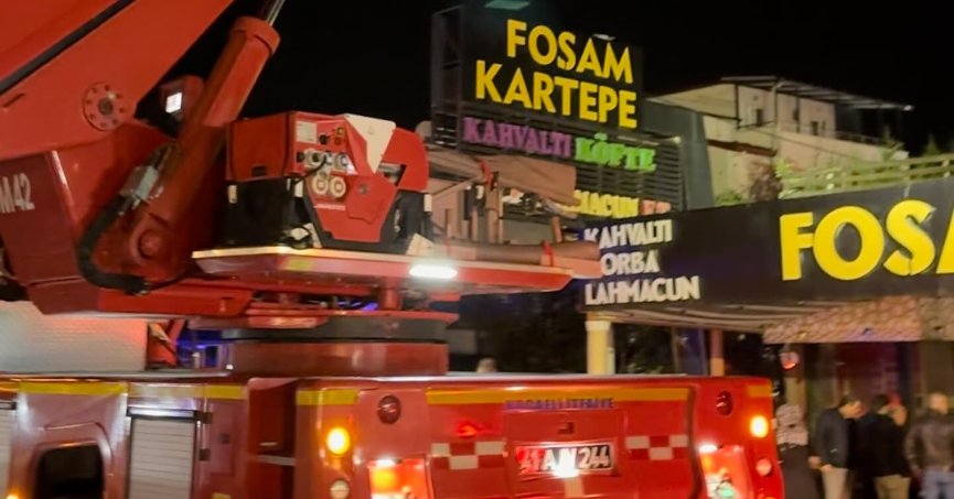 Kartepe'de restoranda yangın çıktı