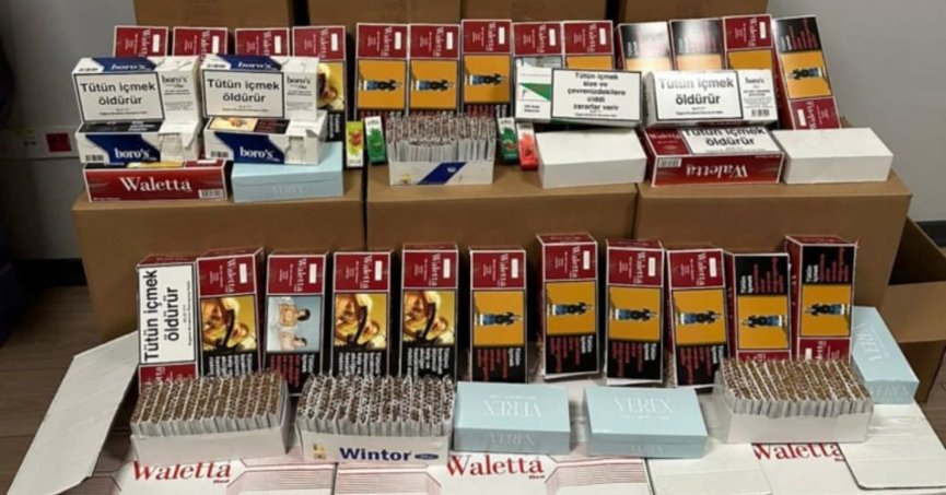 Binlerce kaçak sigara ele geçirildi!