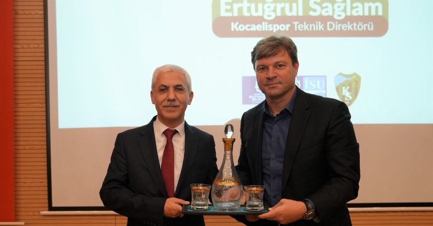 KOCAELİSPOR TEKNİK DİREKTÖRÜ ERTUĞRUL SAĞLAM, İSU PERSONELİYLE BİR ARAYA GELDİ