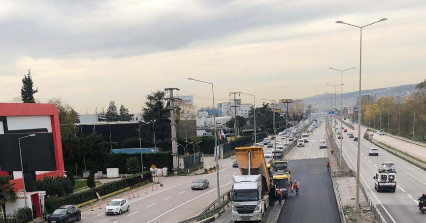 Stadyum yolunda D-100 Ankara yönü asfaltlandı