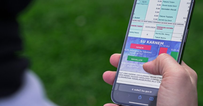 Abanolere özel 'Su karnesi'