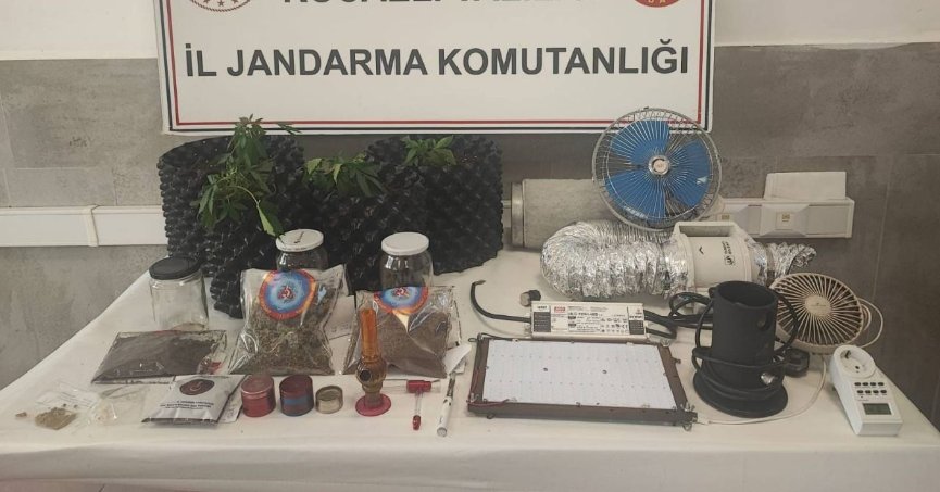 Jandarma ekiplerinden uyuşturucu baskını