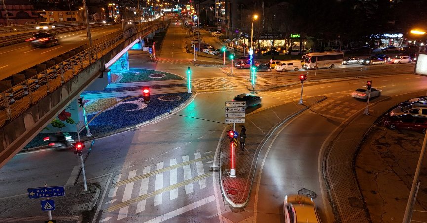 Tramvay hattı kavşaklarında sinyalize çalışması