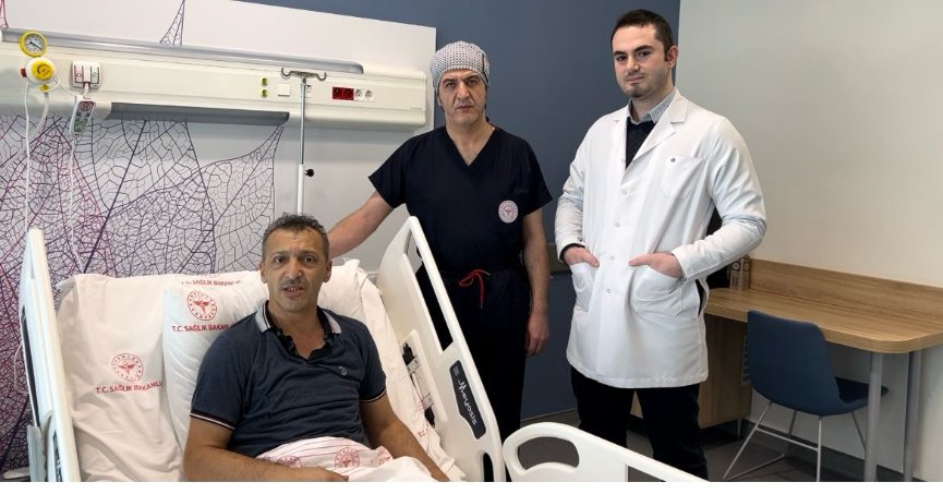 Bacağı kesilmeden kurtarıldı