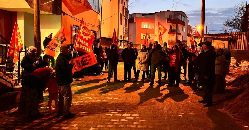 Emek Partisi'nden Gebze'de sokak buluşması 