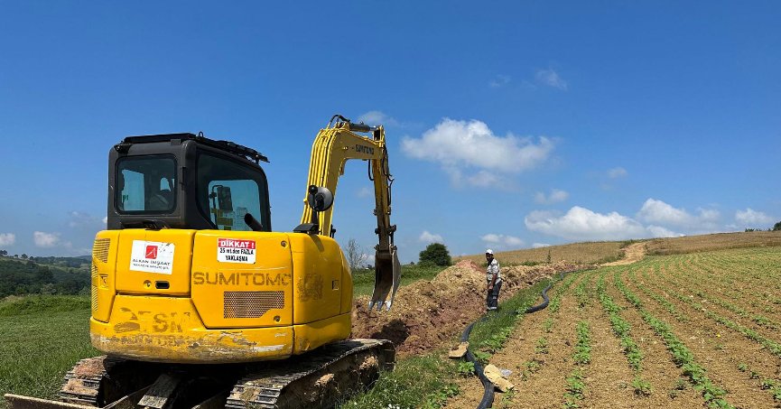 İSU, KANDIRA VE İZMİT’TE TARIMSAL SULAMA İÇİN YENİ SULAMA SUYU HATLARI YAPIYOR