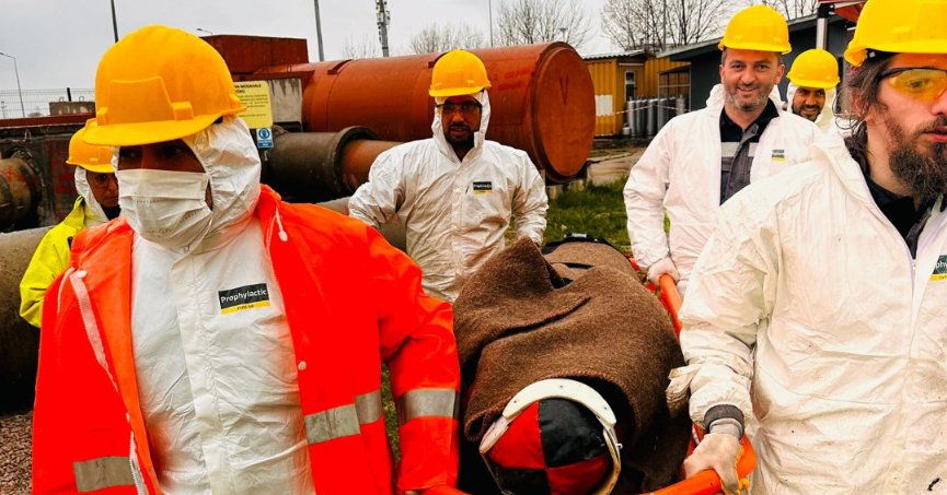 İtfaiyeden İZAYDAŞ’a arama-kurtarma eğitimi