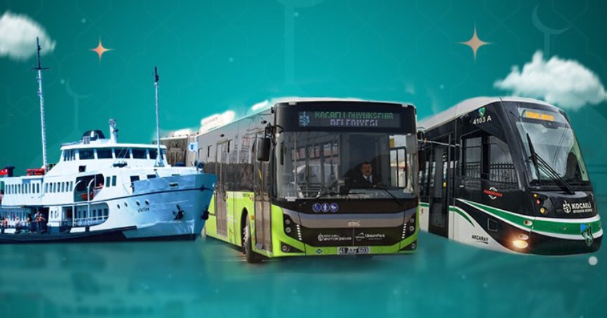 Bayramda ulaşım 3 gün boyunca ücretsiz