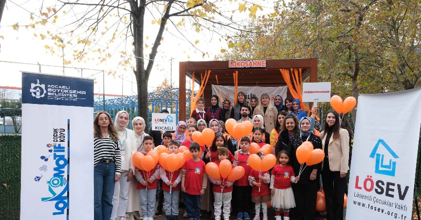 LÖSEV’in çocukları Lokomotif Köy’de moral buldu