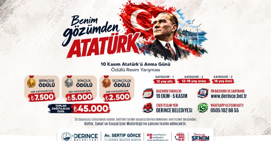 TOPLAM ÖDÜL 45 BİN TL
