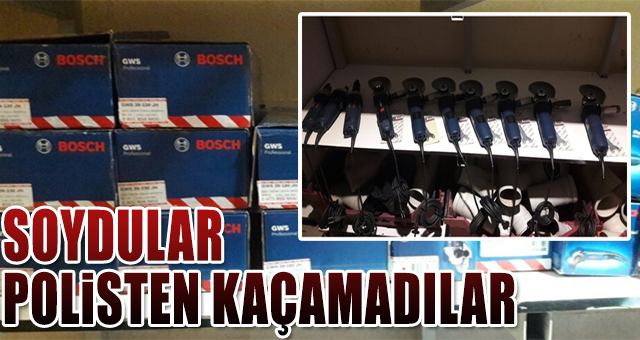 Soydular, ama polisten kaçamadılar