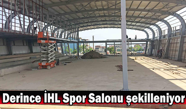 Spor salonunun çalışmaları hızla ilerliyor