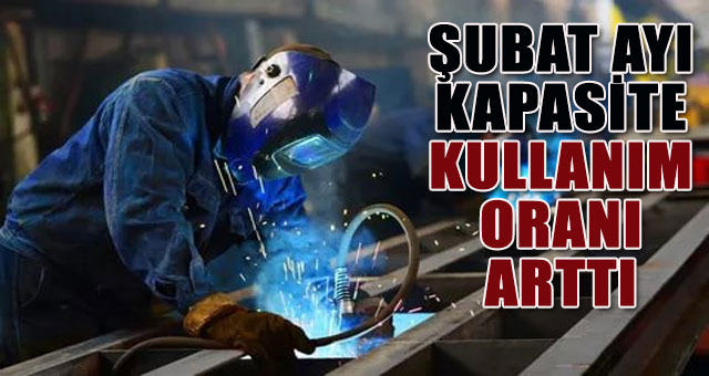 Şubat ayı kapasite kullanım oranı arttı