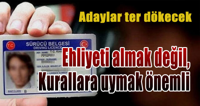 Sürücü adayları ter dökecek