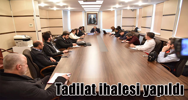 Tadilat ihalesi yapıldı 