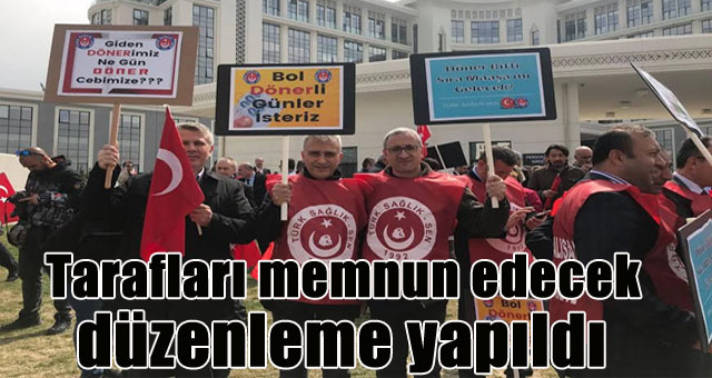 Tarafları memnun edecek düzenleme yapıldı 