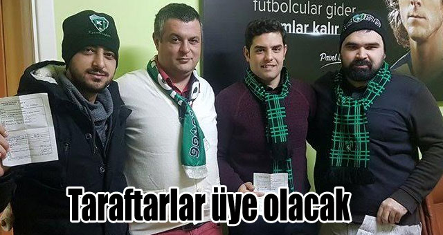 Taraftarlar üye olacak