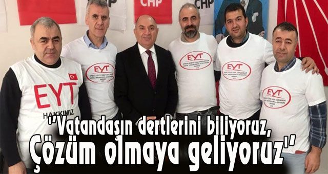 Tarhan 'Vatandaşın dertlerini biliyoruz, Çözüm olmaya geliyoruz'