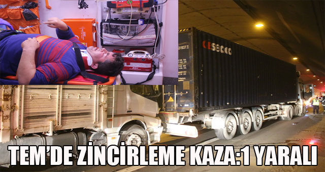 TEM'de zincirleme kaza