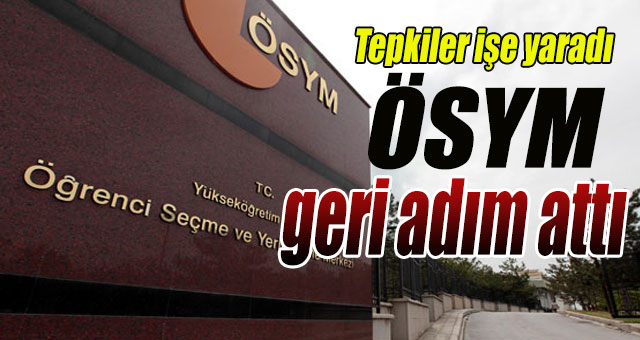 Tepkiler işe yaradı 