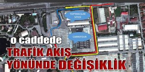0 caddede yeni trafik akış düzenlemesi 