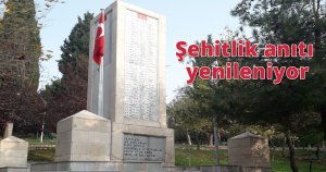 Şehitlik anıtı yenileniyor