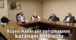 Ruşen Hakkı şiir yarışmasının kazananı belli oldu
