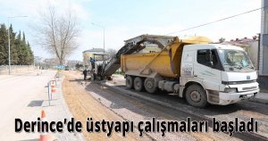 Derince’de üstyapı çalışmaları başladı